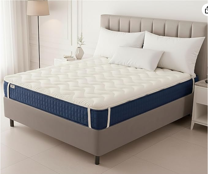 Topper Viscoelástico 135x190 - Sobrecolchón de Viscoelástica Alta Densidad Acolchado de 3cm