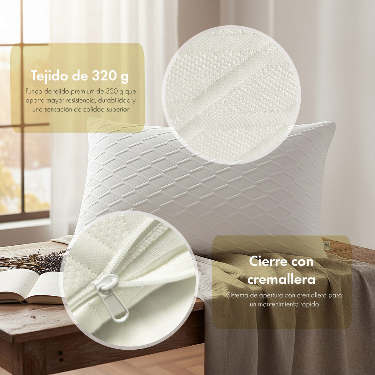 Almohada Viscoelástica Don Algodón – imagen 3