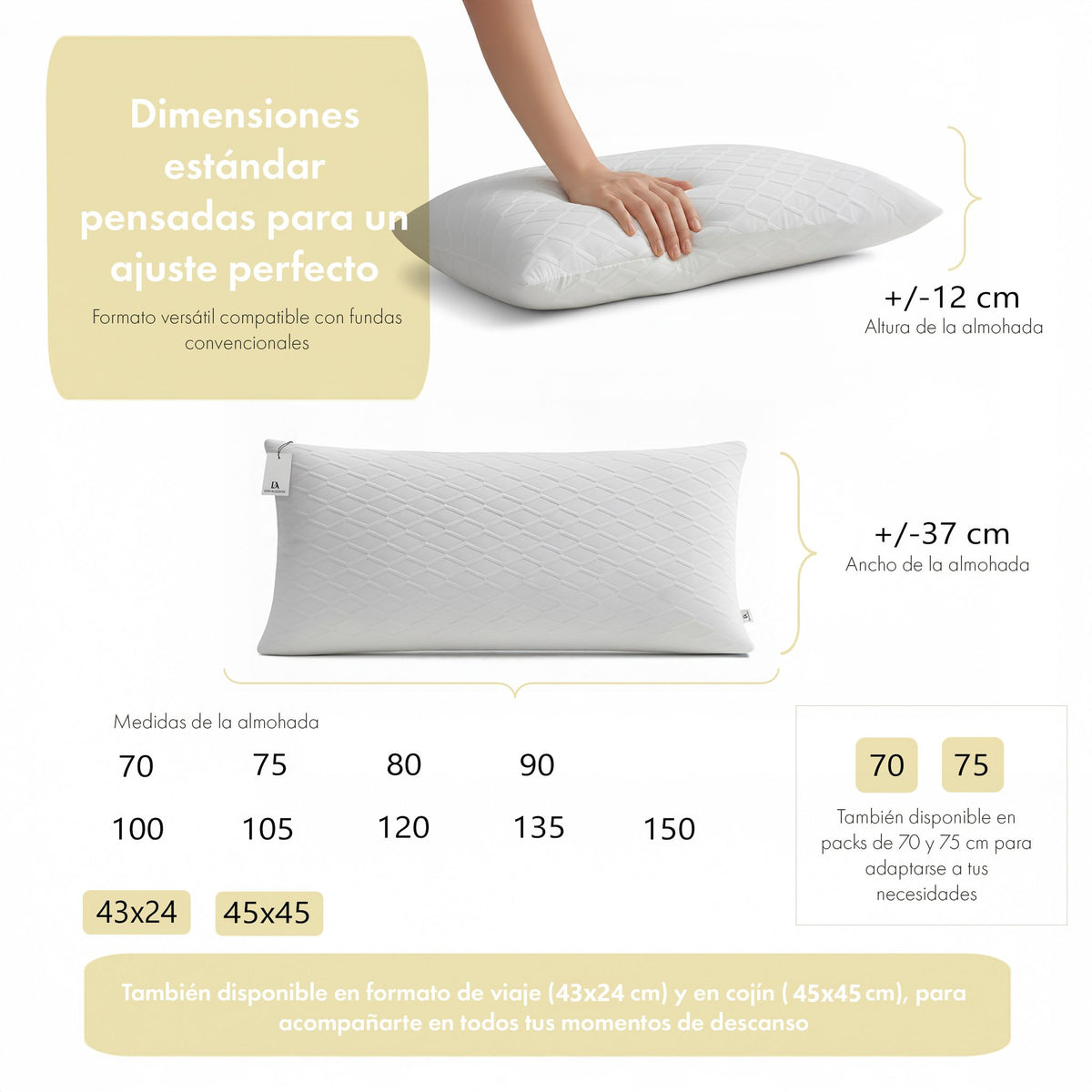 Almohada Viscoelástica Don Algodón – imagen 4