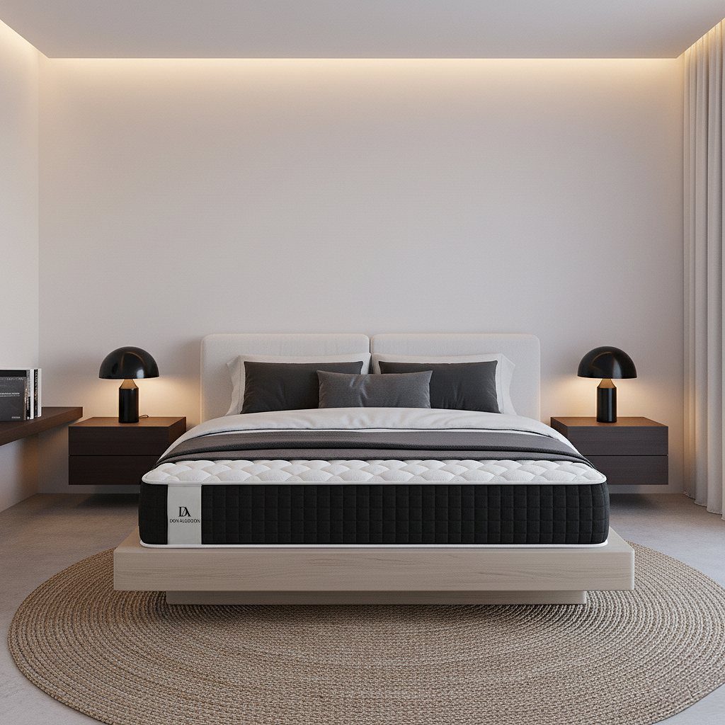 Colchón Premium Confort Don Algodón – cama vista de frente