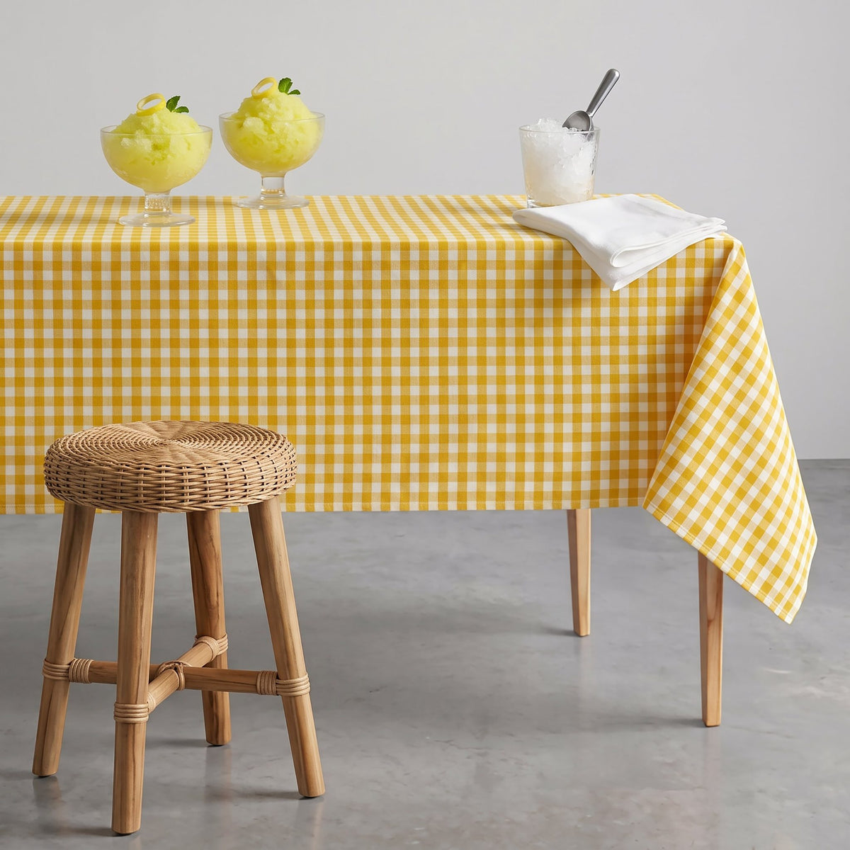 Mantel Antimanchas Vichy – color Amarillo