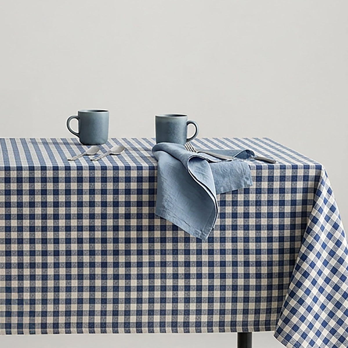 Mantel Antimanchas Vichy – color Azul marino